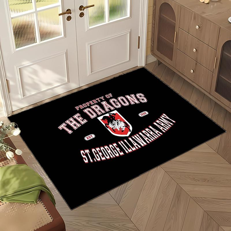St George Illawarra Dragons (14) Büurteppich Eleganter Bodenteppich für Büro Wohnzimmer Schlafzimmer und Innenräume