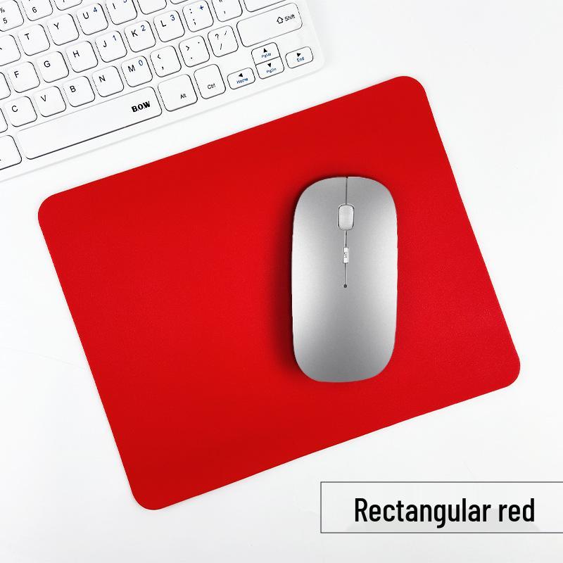 Customizable Multi-Color PU Leather Mouse Pad - Durable, Dirt-Resistant, Available In Square or Round Shapes.