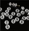 Faceted Acrylic Crystal Transparent Flat Beads for DIY Hairpins and Headwear