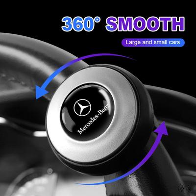 360 Derece Dönen Araba Direksiyon Simidi Güçlendirici Direksiyon Simidi Topuzu Topu Mercedes Benz AMG GLE GLS GLC CLA GLB ML C500 C200 C300 W204 W206 W205 için