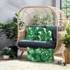 4Pcs Tropical Leaf Monstera Palm Printed Pillow Cover Polyester Cushion Case 2D Flat Printing Pillowcase Jungle Nature Look