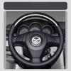 Für Mazda 3 Axela 2004-2009 Mazda 5 2005-2010 Handgenäht Rutschfest Leder Karbonfaser Auto Lenkradabdeckung