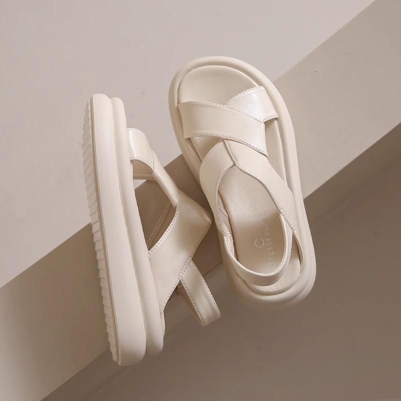 Sandals women's summer wear 2025 new platform sports Roman beach shoes summer French with skirts women's shoes