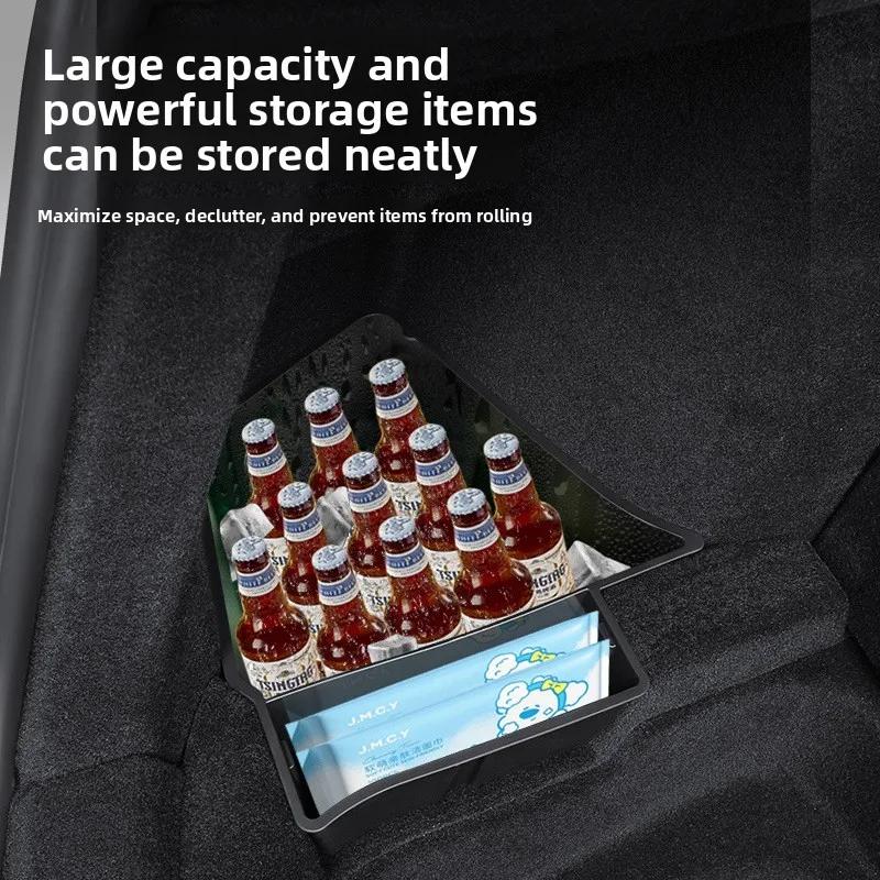 Autoaufkleber für Tesla Model Y Juniper 2025 TPE Kofferraum-Aufbewahrungsbox und Seitentaschen Werkzeugaufbewahrung und Innenraum-Auto-Modifikation Ca