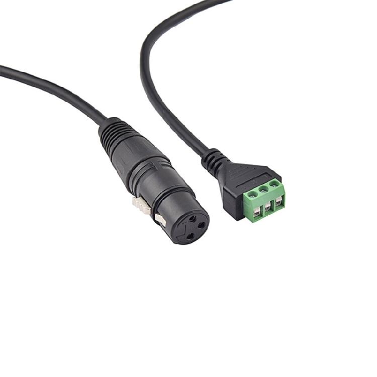 High Conductivity Copper XLR Adapter for Interference Free Signal Extension in Audios Systems