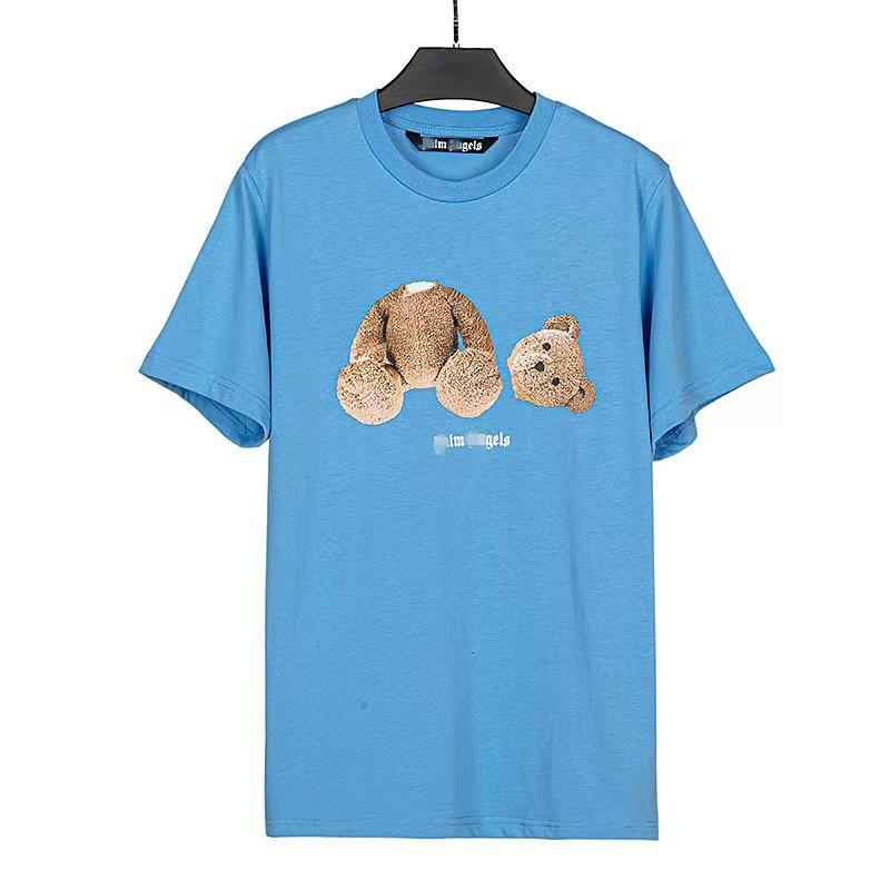Manufacturer wholesale tide brand angel severed head teddy bear printed T-shirt loose men and women ins couple letter short sleeves