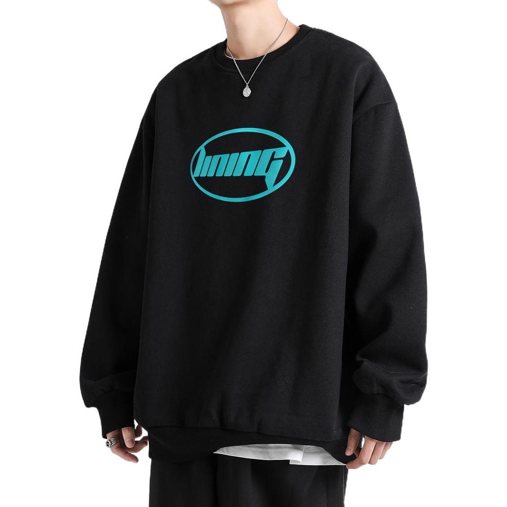 Li Ning Sports Fashion Collection Sweatshirt Unisex Black AWDRH71-2