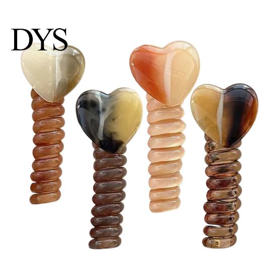 Waterproof Hair Tie 4Pcs Telephone Wire Bands Heart Shape Spiral Ties Unique Cord Headband Rope Elastic Braided Phone Headbands for Girls Women