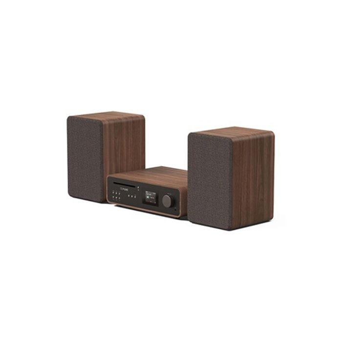 Classic stereo coffee black/walnut eu/uk dab, dab+, fm, radio internet,lecteur de cd, formats audio mp3,bluetooth 5.2, wi-fi,1x numé