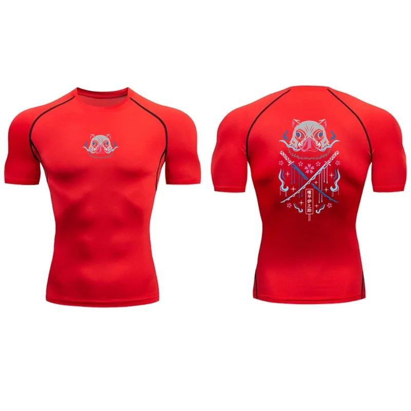 Summer Men's Compression Sports T-Shirt Fitness Top High Quality Fashion Casual Street Clothing Harajuku Sweat Absorbing Tight Ultra-Light Tees