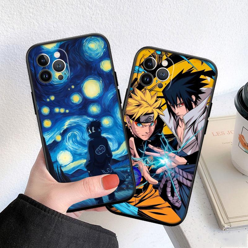 LO76 Naruto Uchiha Sasuke Soft Shell Phone Case for iPhone SE X XS XR 11 16E 17 Pro Max Air 8 7 6 6s Plus