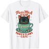 Espurresso Katze Kaffee Wortspiel Retro Café Humor Design T-Shirt