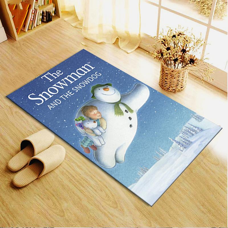 2025 Neuer Schneemann Teppich für Wohnzimmer Schlafzimmer Zuhause Sofadekoration, Kinderspiel Rutschfeste Fußmatte211