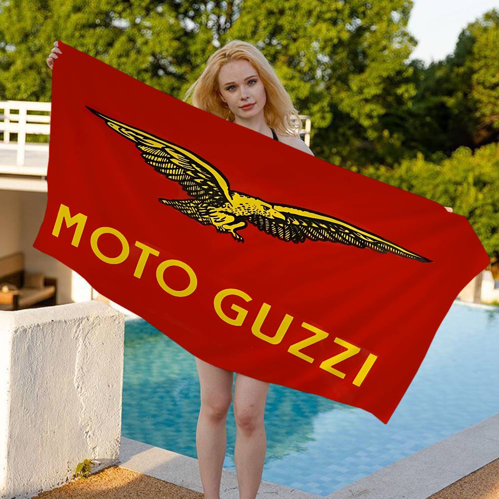 M-Moto Guzzi Beach Towel Colorful Bath Towels For Girl Microfiber Quick Dry Custom Sand Free Beach Yoga Spa Gym Pool