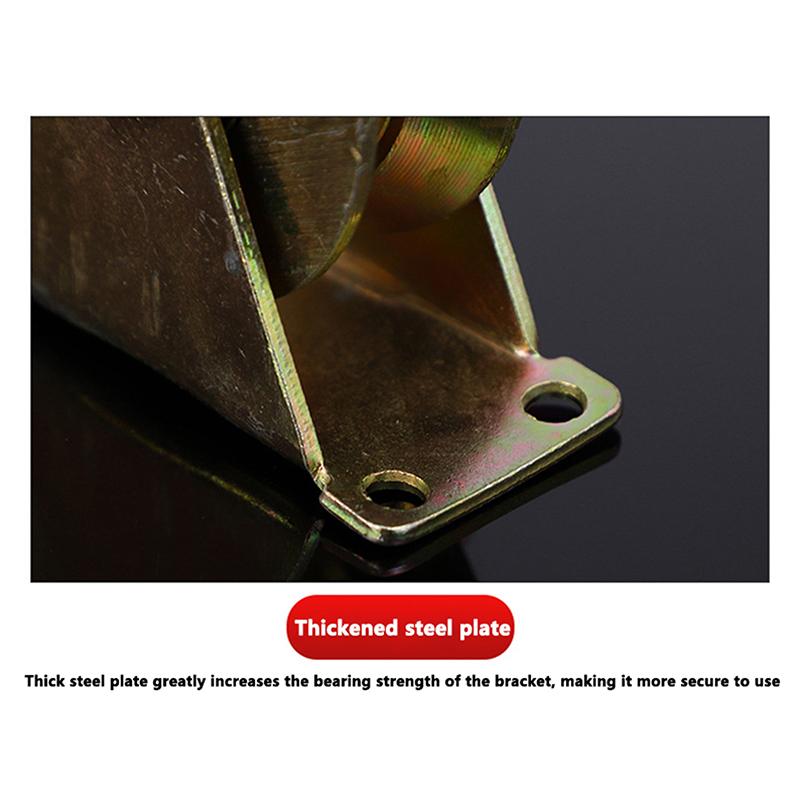 4Pcs V Shaped Plating Color Track Wheel Bearing Home Hardware Rigid Caster V Groove Wheel For Sliding Door Rollers