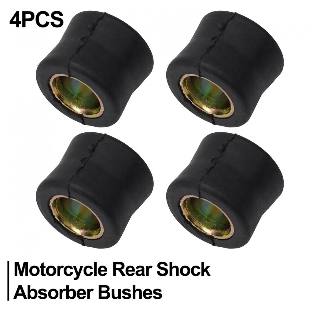 Shock Absorber Rubber Bushing 2/4pc Set Motorcycle Rear Suspension