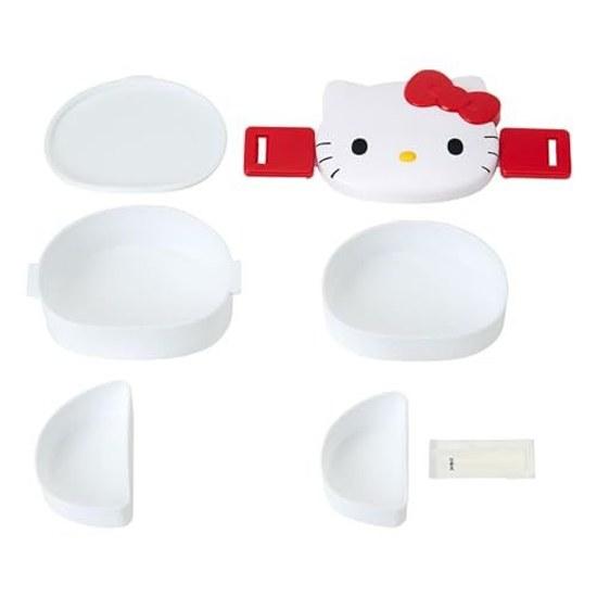 Sanrio Face-Shaped Two-Tier Lunch Box Hello Kitty 589349
