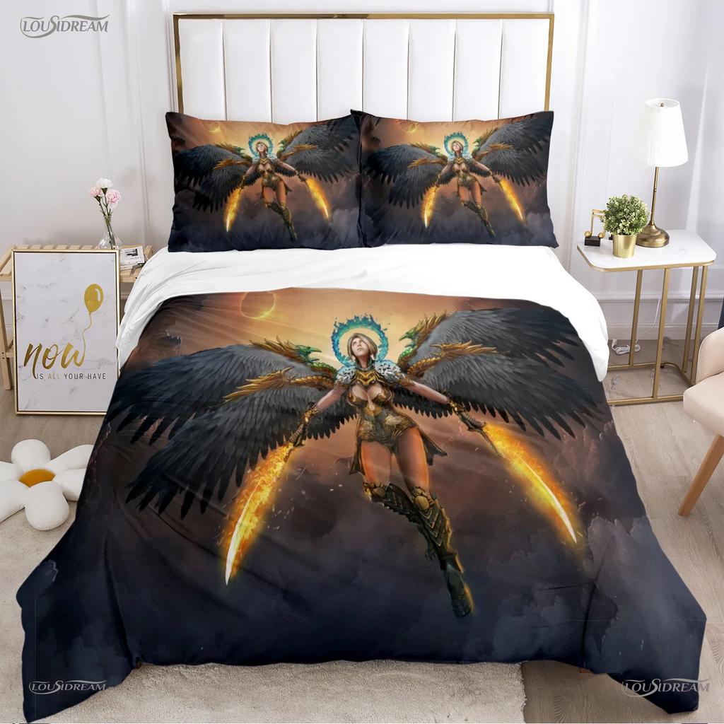 Angel Warrior Mythical Duvet Cover Comforter Bedding Sets Soft Quilt Cover And Pillowcases For Teens Single/Double/Queen/King