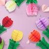Honeycomb Tulip Flower Paper Tulip Floral Honeycomb Ceiling Hanging Decoration For Office Home Wedding Birthday Party Decor