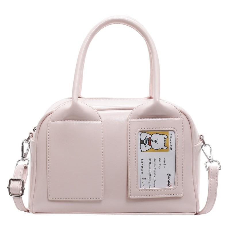 Solid Small Color Pu Boston Travel Bag Zipper Closure Daily Shopping Commutes