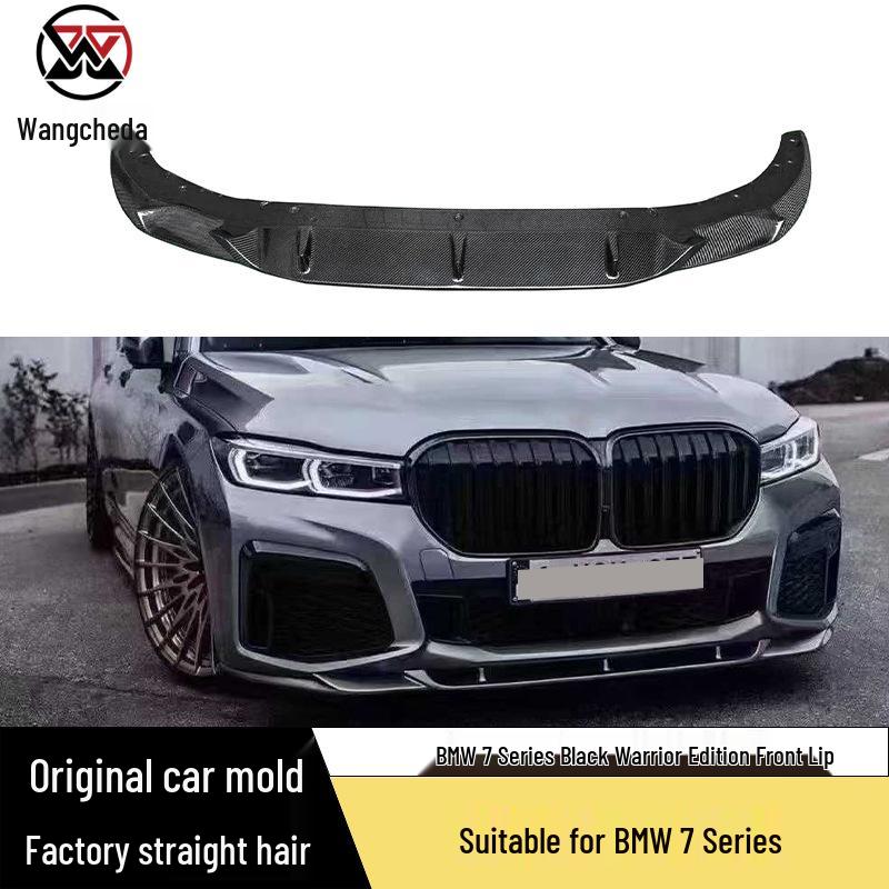 Carbon Fiber Front Lip Splitter for 2020-2023 BMW 7 Series G11/G12 - Black Warrior Style.