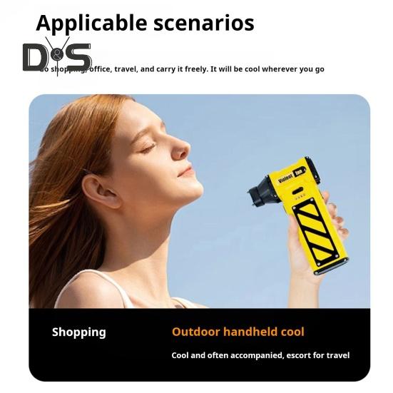 Elektryczny wentylator chłodzący do odkurzacza, mocny silnik bezszczotkowy, zmienna regulacja prędkości, kompaktowa konstrukcja, przenośny wentylator ręczny