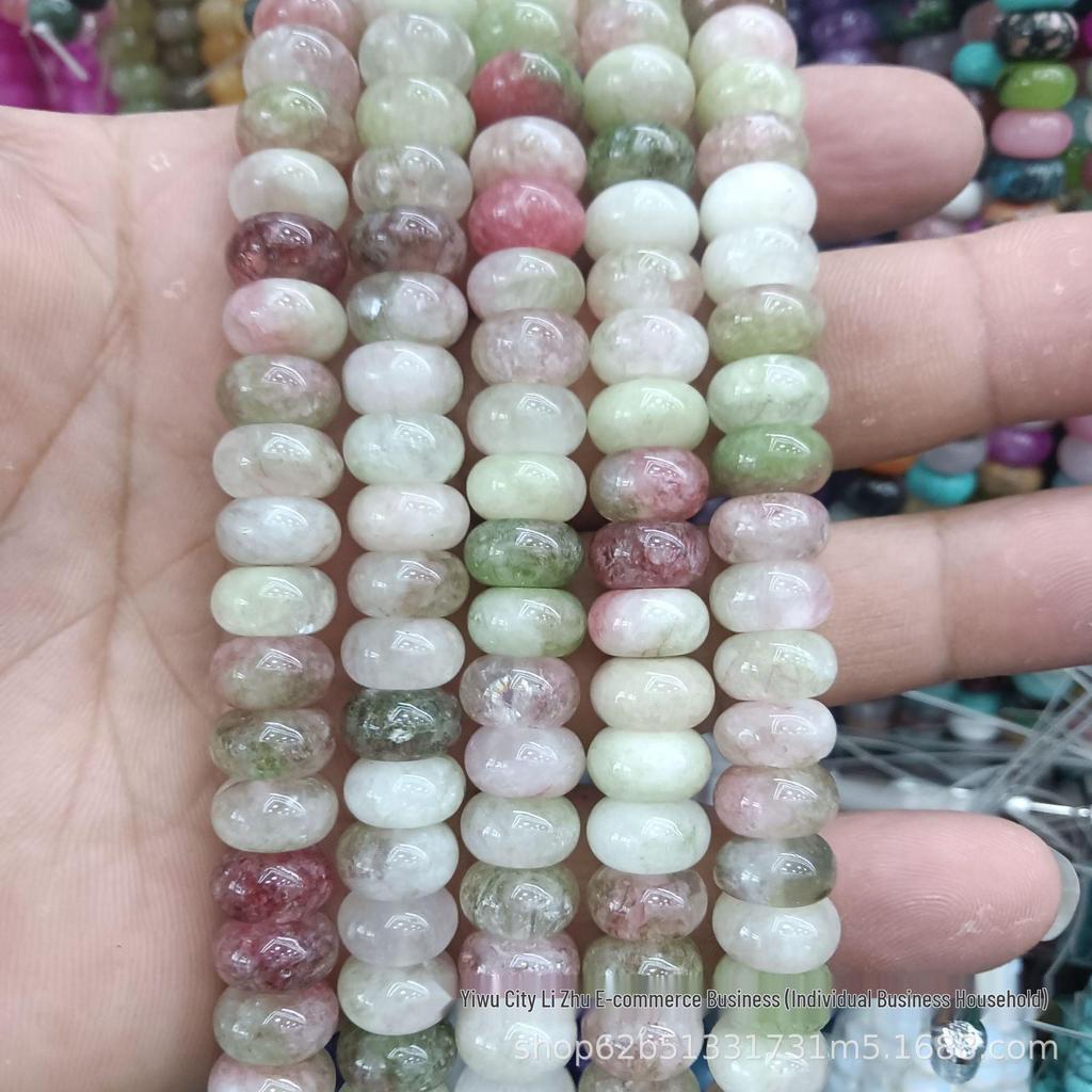 6x10mm Natural Agate Abacus Bead Spacers for DIY Jewelry Making
