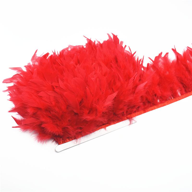 2 yardy/Lot Turecká péřová třásňová stuha 5-6 palců Chandelle Marabou Turecká péra Ozdoba Sukně Šaty Péřová dekorace Plumas DIY