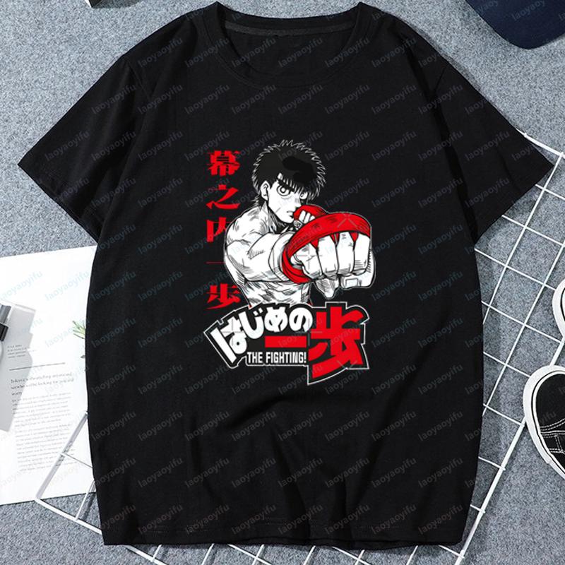 Japanese KBG Hajime No Ippo Vintage Printed Tshirt Harajuku Anime Unisex Cotton Tee New TEE TSHIRT Retro Womens Cartoon Tops