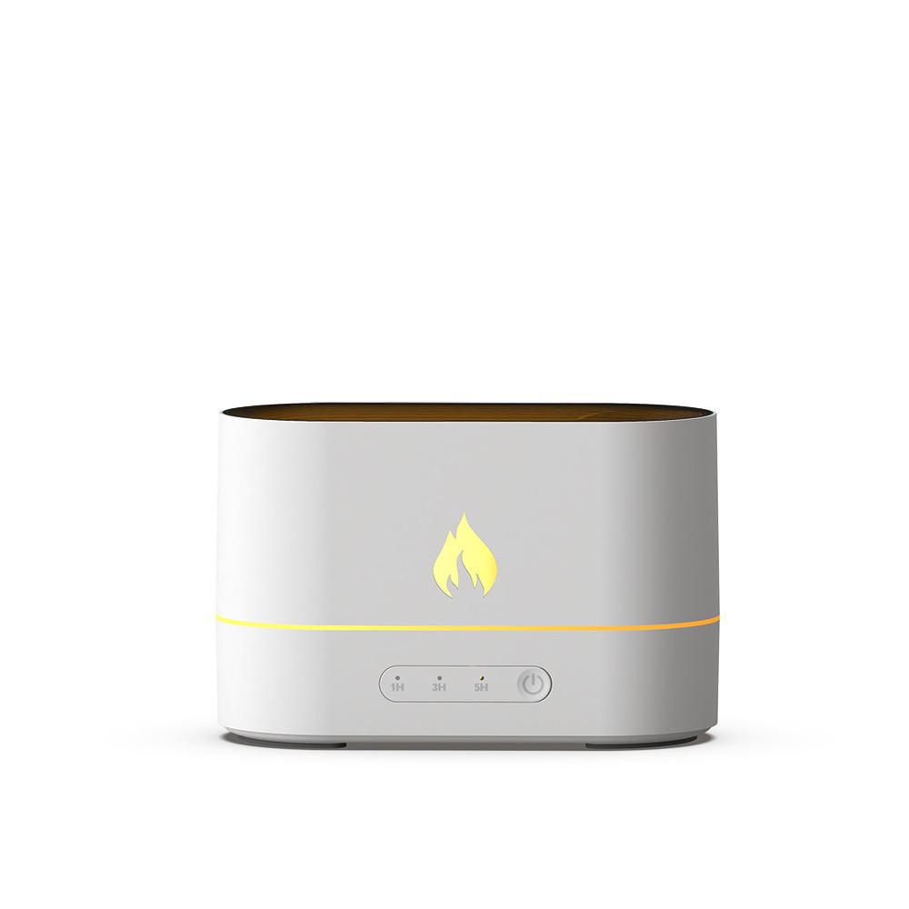 Portable Aromatic Diffuser Household Air Humidifier Ultrasonic Cold Mist Machine Essential Oil Color Changing Flame Humidifier