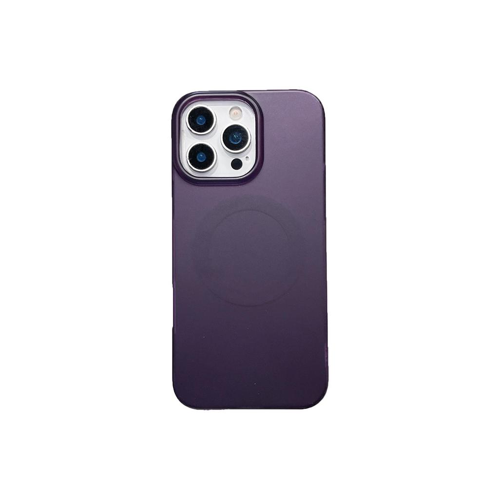Luxury Purple Magnetic Frosted Case for iPhone 17 Pro Max & Apple 16