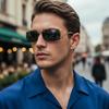 New Fashionable Retro Metal Frame Uv-protective Sunglasses For Outdoor Outings1030