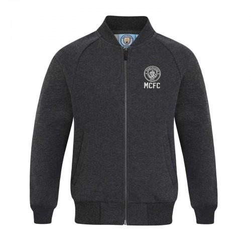 Manchester City FC Boys Retro Varsity Jacket
