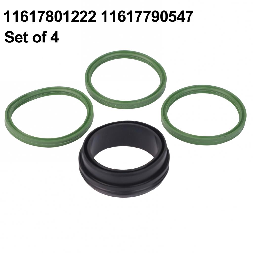 4X Tube  for Turbo Collector Intercooler Seal Kit 11617801222 For Bmw 3 5 7