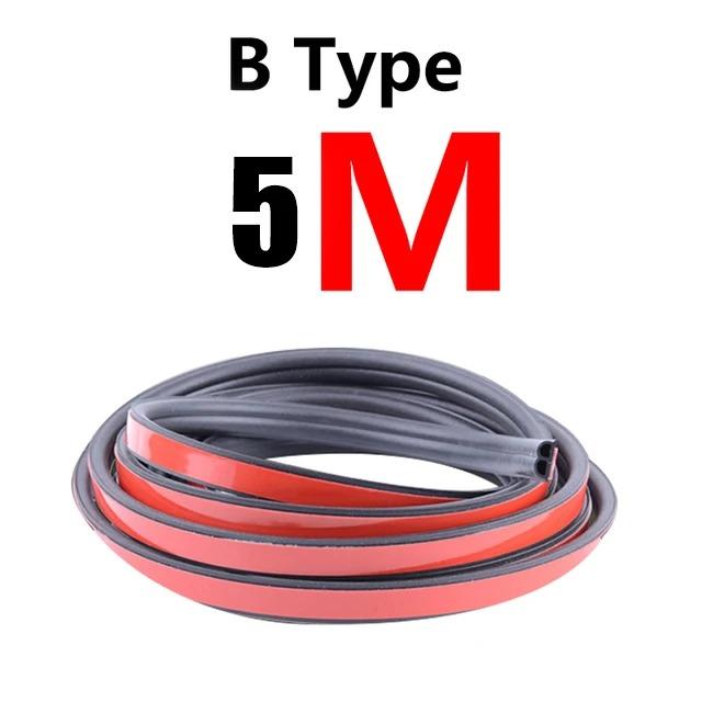 

8/5 Meters Car Door Seal Strips Sticker B Shape Weatherstrip Rubber Seals Sound Insulation Sealing For Door Trunk Rubber Strip