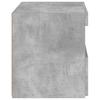 Nightstand with LED Lights Concrete Grey 50 X 40 X 45 Cm