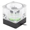 Wasserpumpe PUBM4YT Integrierter 7cm Robuster Computer-Wasserkühler mit Durchflussanzeige für Computer-CPU