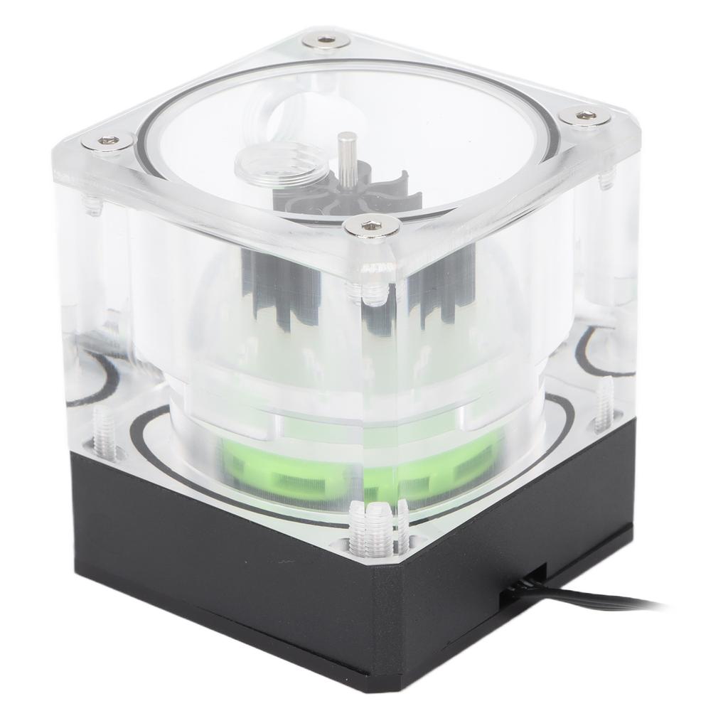 Water Pump PUBM4YT Integrated 7cm Sturdy Computer Water Cooler with Flow Indicator for Computer CPU
