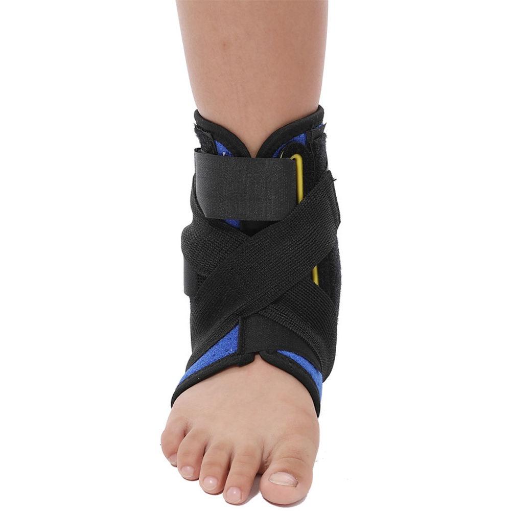 1Pcs Ankle Brace with Splint for Kids, Adjustable Ankle Stabilizer Breathable Compression Ankle Support for Sprain, Tendonitis