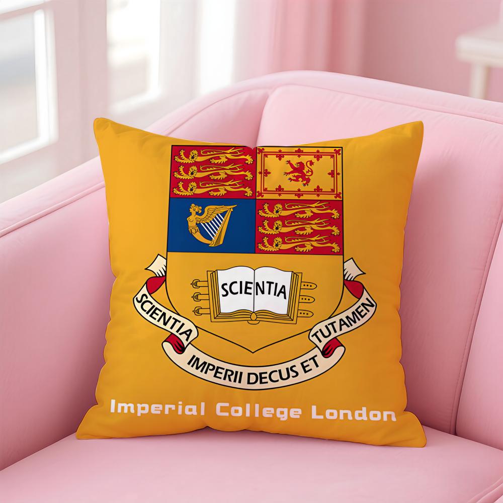 Academic Global Theme Art BBacktoschool Season Cushion Cover Pillowcase Short Plush Invisible Zipper Room Sofa Cushion Cover