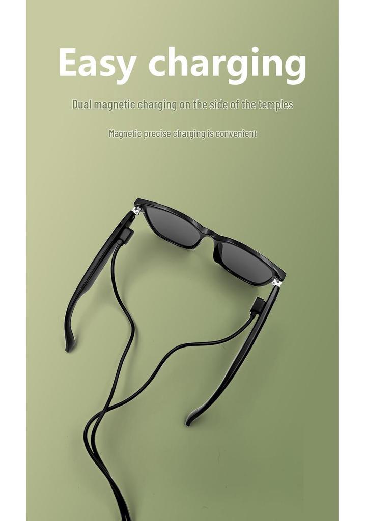 AI Translation Smart Bluetooth GS08 Sunglasses with UV Protection for Outdoor Use