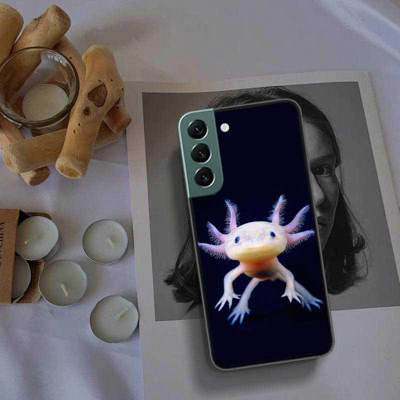 Smiling Salamander Phone Case For Samsung Galaxy S22 S25 Ultra S21 S10 Plus S26 Edge S20 S23 S24 FE Cover Silicone Soft TPU