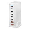 Multiports Charging Station with 286W Output, 6 USB C and 2 USB Slot Desktop Charging Holder Stand for Tablet Phones