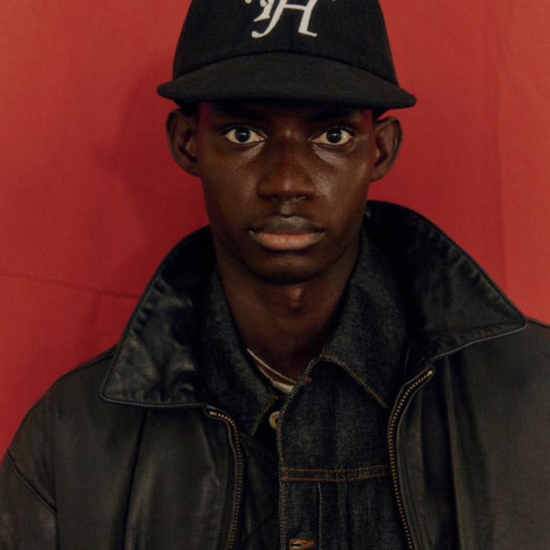 

TRAFFIC HARMONY WOOL BLEND TH APPLIQUE LOGO DEEP-FIT 6-PANEL cap_black black