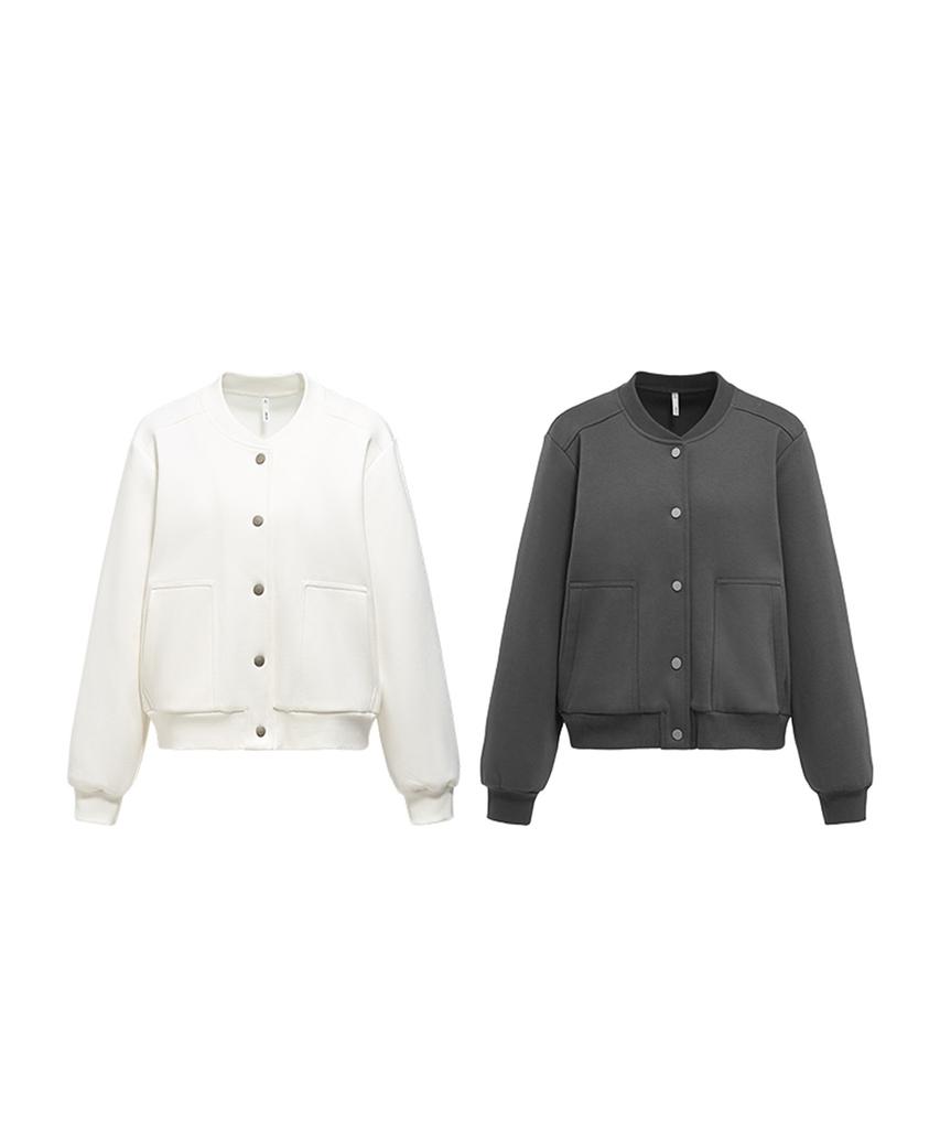 Button Seoul [Women'S] Soft Button Casual Jacket (2 Colors)