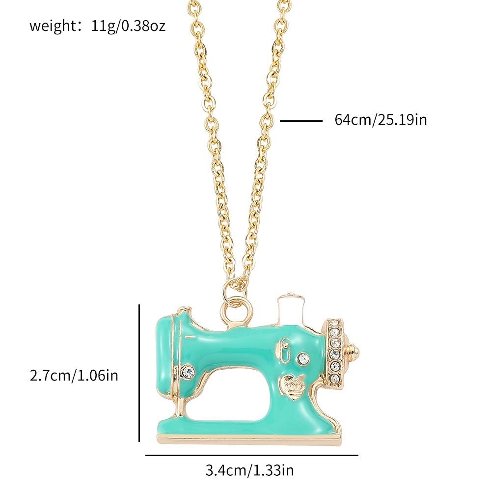New Geometric Zircon Rectangular Tassel Necklace Unique Simple Fashionable Exaggerated High-end Collarbone Chain Jewelry Gift