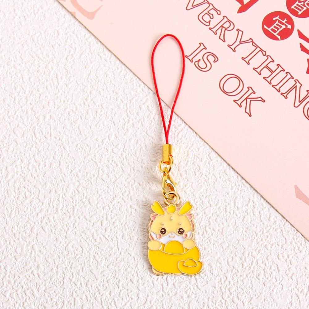 Chinese Dragon Year Phone Charm Zodiac Dragon Phone Lanyard  New Year Gift