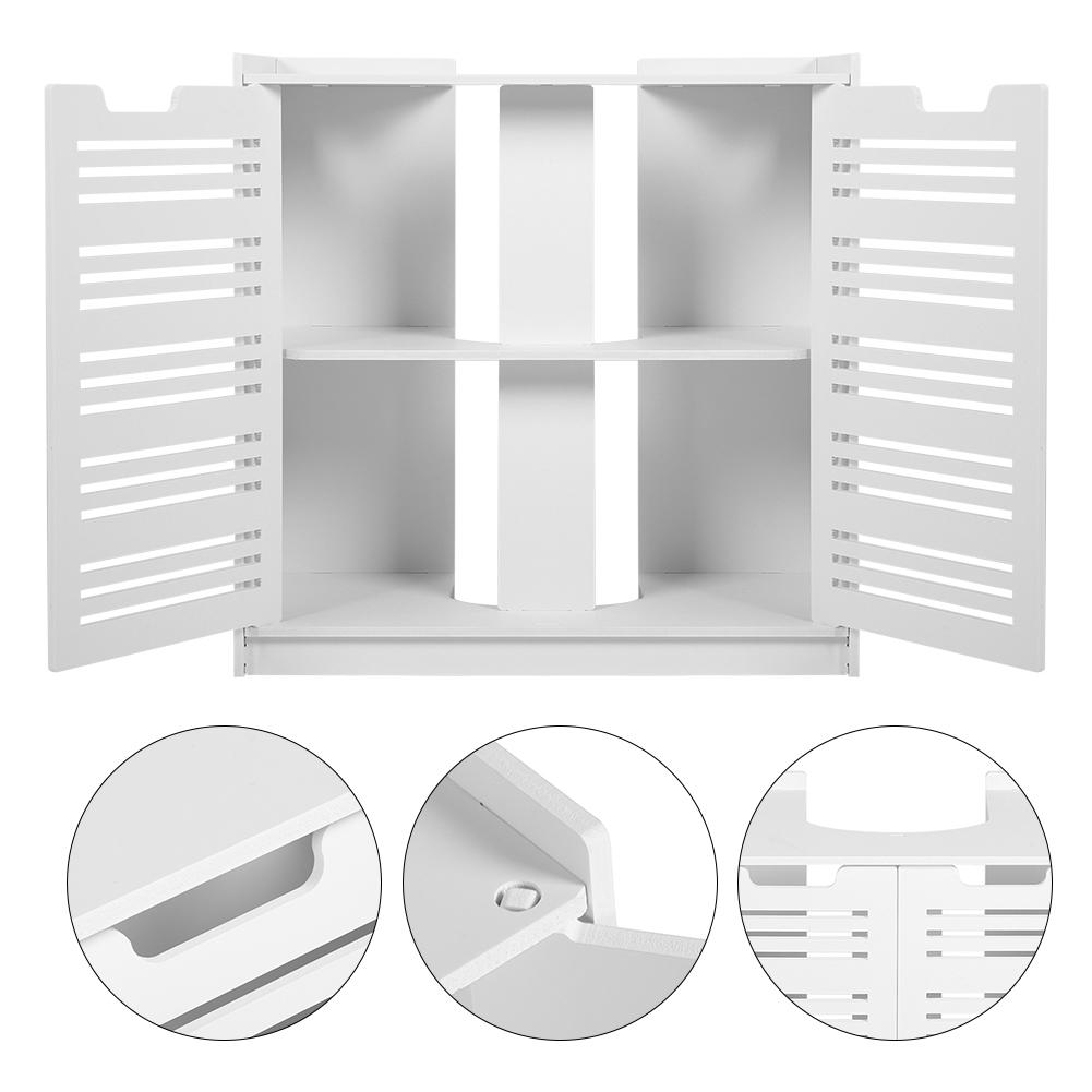 Gospodarstwo Domowe Nowoczesna Szafka do Przechowywania Pod Umywalkę Dwudrzwiowa do Łazienki Toalety Meble