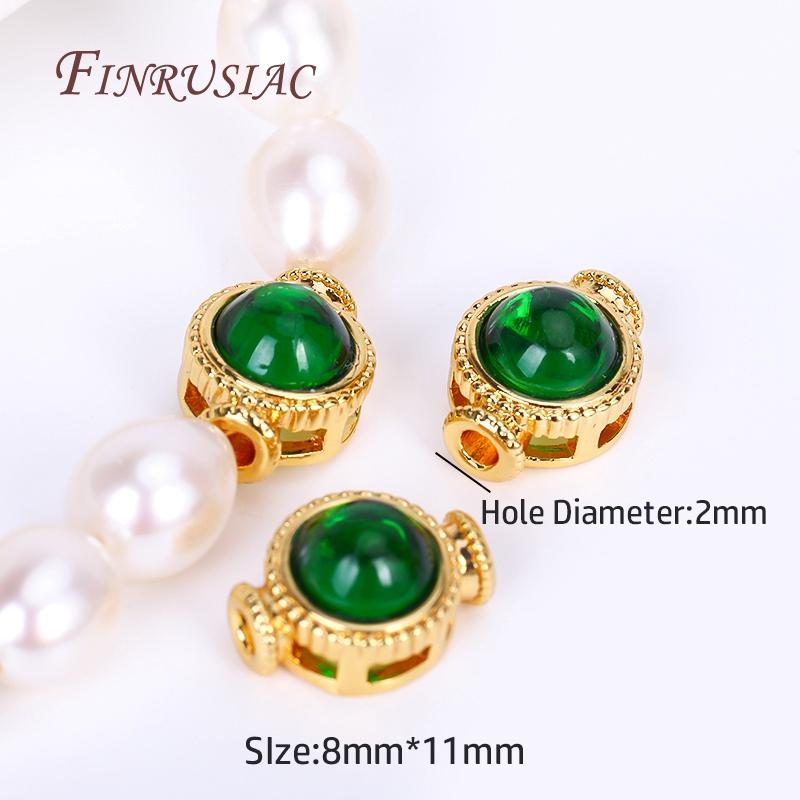 

6 Style 18K Gold Plated Spacer Beads,End Beads Separators For Beading Making,DIY Jewelry Making Supplies Wholesale 1 Piece