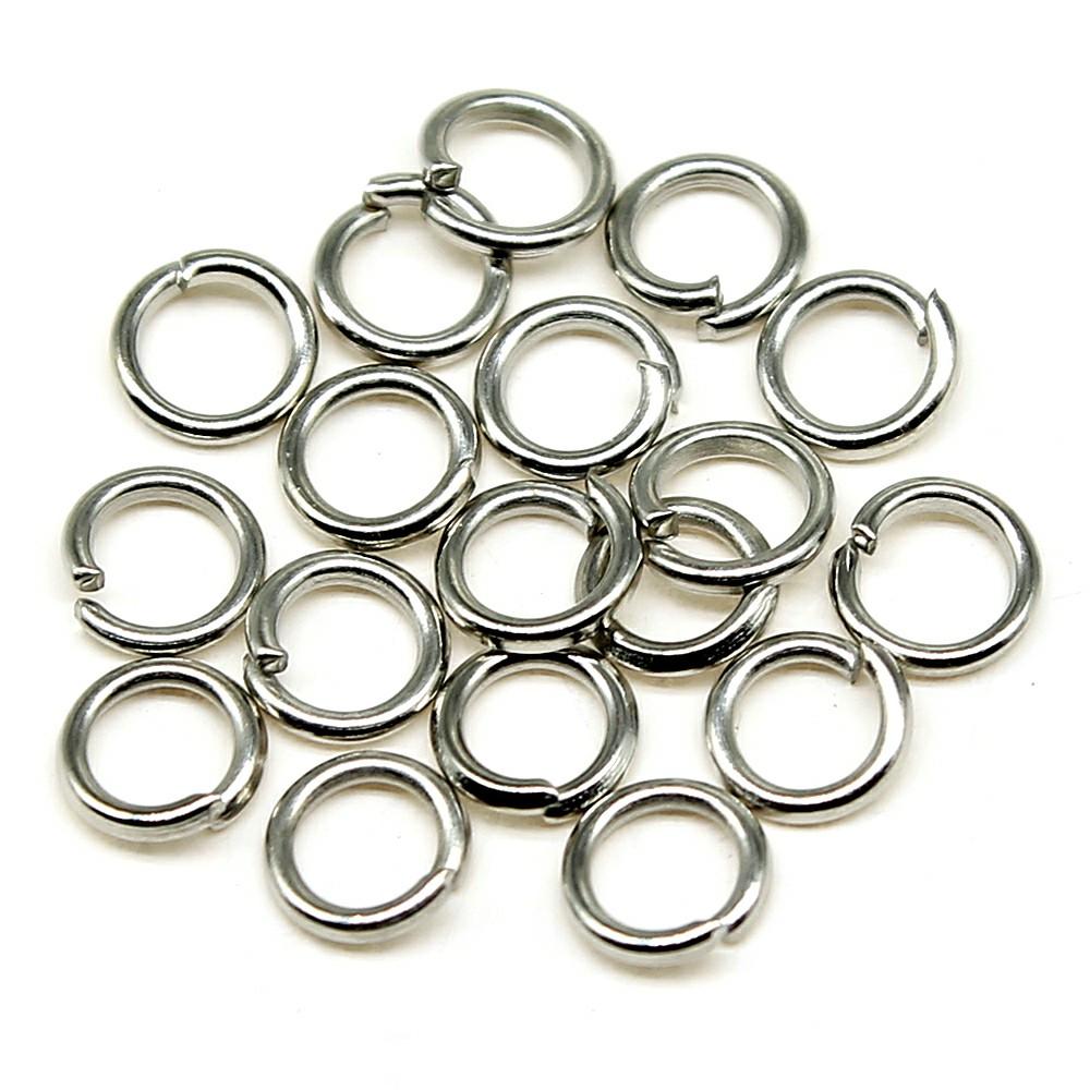 400pcs 5 Colors 3~10mm Metal DIY Jewelry Findings Open Single Loops Jump Rings & Split Ring For Jewelry Making